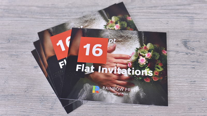 Invit Images Invitations - Rainbow Print